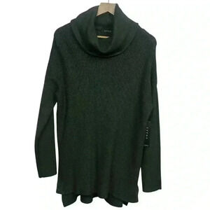 NWT Cyrus Knit Dark Green Pullover Cowl Neck Rayon  Sweater Womens Size Medium